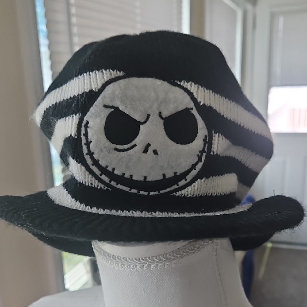 Disney Black and White Striped Halloween Hat